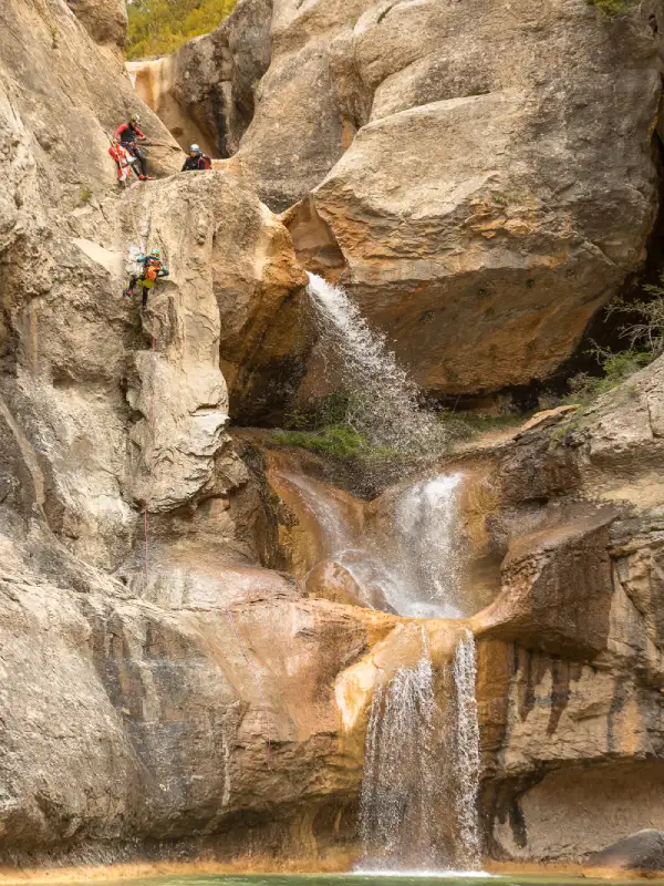 Barranco Mascun en el parque natural de la sierra y los cañones de Guara.