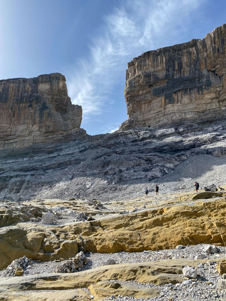 Brecha de Rolando, Travesía Monte Perdido, geología Parque Nacional Pirineos-Monte Perdido